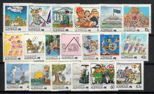 AUSTRALIA 1988 Living Together. Set of 27. - 25801 - UHM