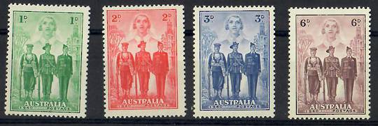 AUSTRALIA 1940 Imperial Forces. Set of 4. Very lightly hinged. - 25812 - LHM