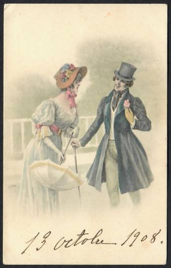 Coloured postcard par Raphael Kirchner. - 26052 - Postcard