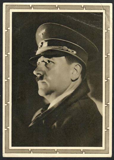 GERMANY 1939 Postcard of Hitler sent to Frau Rothschild 83 Grant Road Wellington. Postmarked 20/4/39. - 26054 - PostalHist