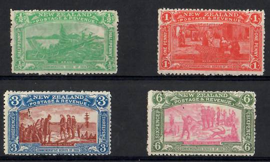 NEW ZEALAND 1906 Christchurch Exhibition. Set of 4. - 26062 - UHM