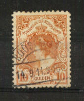 NETHERLANDS 1899 Definitive 10g Orange-Red. One of the top stamps of this country. This copy is exceptionally well centred with