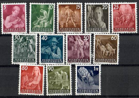 LIECHENSTEIN 1951 Definitives. Set of 12. - 26102 - UHM
