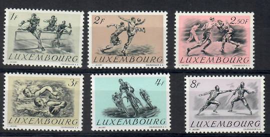 LUXEMBOURG 1952 Olympics. Set of 6. - 26228 - UHM