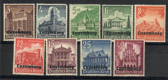 LUXEMBOURG 1941 German Winter Relief Fund. Set of 9. - 26239 - Mint