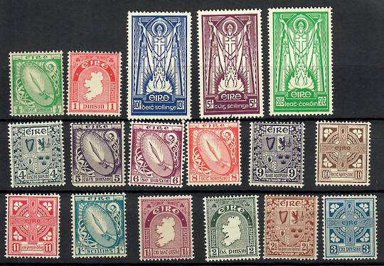 IRELAND 1940 Definitives 5/- Maroon and 10/- Blue in fine never hinged condition. The whole set is there but only three others a