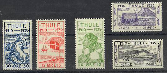 THULE 1935 Arctic. Set of 5. - 28201 - UHM