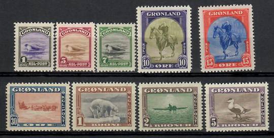 GREENLAND 1945 Definitives. Set of 9. - 28203 - UHM