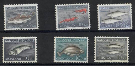 GREENLAND 1981 Fish. Set of 6. SG 130 134 138 151 157 168. - 28221 - UHM