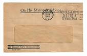 NEW ZEALAND 1948 Window envelope with OFFICIAL PAID purple stamp. From P & T Dept 20/7/48. - 30019 - PostalHist