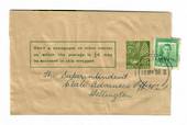 NEW ZEALAND 1932 Inland Postcard Geo 5th 1/2d Green (1915) then overprinted with a further ½d Green91918)  then with 2d added po