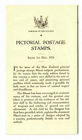 NEW ZEALAND 1935 Pictorials. Booklet (brochure) issued by the Post Office. - 30034 - PostalHist