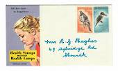 NEW ZEALAND 1960 Health first day cover with the stamps from the miniature sheet. Different perf. - 30046 - FDC