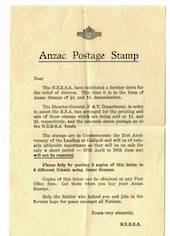 NEW ZEALAND 1935 Publicity Sheet for the Anzac Stamps issued by the NZRSA. - 30064 - PostalHist