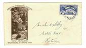 NEW ZEALAND 1935 Pictorial 5d on first day cover. - 30075 - FDC