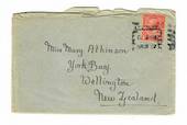 NEW ZEALAND Postmark Wellington EASTBOURNE. B Class cancel as areceiving mark on letter from England. - 30089 - Postmark
