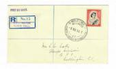 NEW ZEALAND Postmark Wellington JUNIOR CHAMER INTERNATIONAL. Fine item on registered cover. Postmarked 8/11/56. - 30092 - Postma