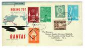 THAILAND 1959 Inauguration of Qantas Boeing Jet Service from Bangkok to London. - 30105 - PostalHist