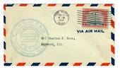 USA 1929 Airmail. Cachet reads " C.A.M. NO. 21 & 22 FORT WORTH TEXAS   1ST ANNIVERSARY T.A.T. INC. "   Clear postmark FORT WORTH