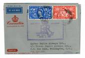 GREAT BRITAIN 1953 Coronation flight cover to New Zealand. - 30124 - PostalHist