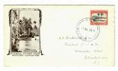 SAMOA 1935 1d Pictorial on illustrated first day cover. - 30145 - FDC