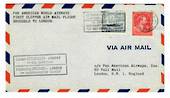 BELGIUM 1946 Pan American World Airways First Clipper Airmail Flight Brussels to London. - 30146 - PostalHist