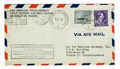 BELGIUM 1946 Pan American World Airways First Clipper Airmail Flight Brussels to Prague. - 30147 - PostalHist