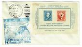 USA 1948 Pan American Airways First Clipper Flight Cover from Boston to Barcelona Spain. Blue Cachet.