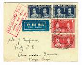 NEW ZEALAND 1937 First Airmail New Zealand to USA. Letter carried to Pago-Pago. - 30151 - PostalHist