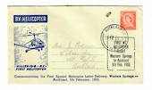 NEW ZEALAND 1955 First New Zealand Helicopter Letter Delivery Western Springs to Auckland. February 1955. - 30168 - PostalHist