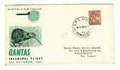 AUSTRALIA 1961 Qantas Inaugural Flight Cover to Wellington. - 30169 - PostalHist