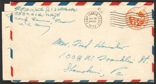 USA 1943 Letter from Camp Fannin Texas. Postmark. The letter is inside. - 30217 - PostalHist