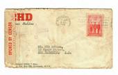 AUSTRALIA 1940 Letter to New Zealand. Opened by Censor. Cachet PASSED BY CENSOR 8. Poor condition. - 30232 - PostalHist