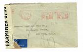 GREAT BRITAIN 1942 Censored Letter to New York. Opened by Examiner 6700. Early use of franking machine. - 30233 - War