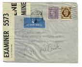 GREAT BRITAIN 1942 Airmail Censor cover to USA. Opened by Examiner 5573. Postmark LONDON 4/11/42. - 30259 - PostalHist