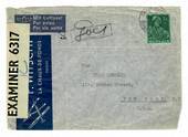 SWITZERLAND 1941 Letter to USA. Reseal Label "Opened by examiner 6317" in the US. - 30263 - PostalHist
