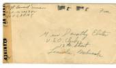 USA Letter from Army Serviceman. Free. Resealed by th censor. - 30277 - PostalHist