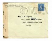 GREAT BRITAIN 1943 Censored cover to USA. Postmark DARTFORD 9/10/43. Opened by Examiner 5752. - 30286 - PostalHist