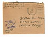 USA 1944 Letter from army serviceman. Free. Postmark US Army Postal Service 240. Passed by Army Examiner 36273.