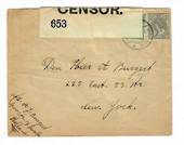 NETHERLANDS 1940 Letter to New York. Reseal Label "Opened by examiner 653 " in the US. - 30293 - PostalHist