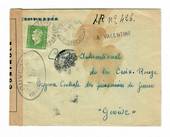 FRANCE 1945 Lettre a Comite International de Croix-Rouge Ocgenie Contrale des Prisonnies de Guerre Geneve. Cachets. Reseal Label