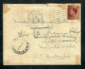 GREAT BRITAIN 1936 Letter to Australia. Redirected. - 30355 - PostalHist