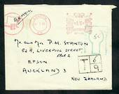 GREAT BRITAIN 1968 Cover to New Zealand with two Postage Due markings. - 30369 - PostalHist