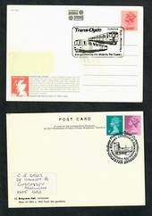 GREAT BRITAIN 1979-1980 Two Postcards with Special Railway postmarks. - 30383 - Postcard