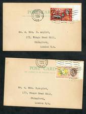 GREAT BRITAIN 1963 Nature Week. Two Lettercards used as first day covers. - 30386 - FDC