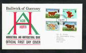 GUERNSEY 1970 Agriculture and Horticulture. Set of 4 on first day cover. - 30393 - FDC