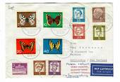 WEST GERMANY 1963 Airmail Letter to New Zealand. Cinderella on the reverse. - 30410 - PostalHist