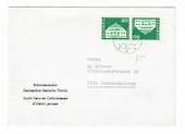 SWITZERLAND 1964 Era Cover with 20c Blue-Green Tete-Beche. - 30411 - PostalHist