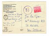 NETHERLANDS 1982 Postcard with T cachet in purple. - 30463 - PostalHist