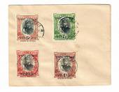 TONGA 1923 2d overprints on unaddressed cover. Tidy but a little toning. - 30507 - PostalHist
